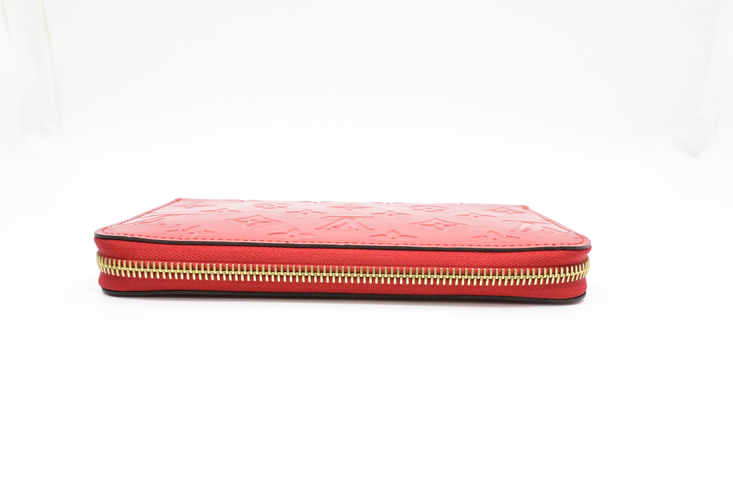 Louis Vuitton Long Zippy Wallet in Red Vernis Leather