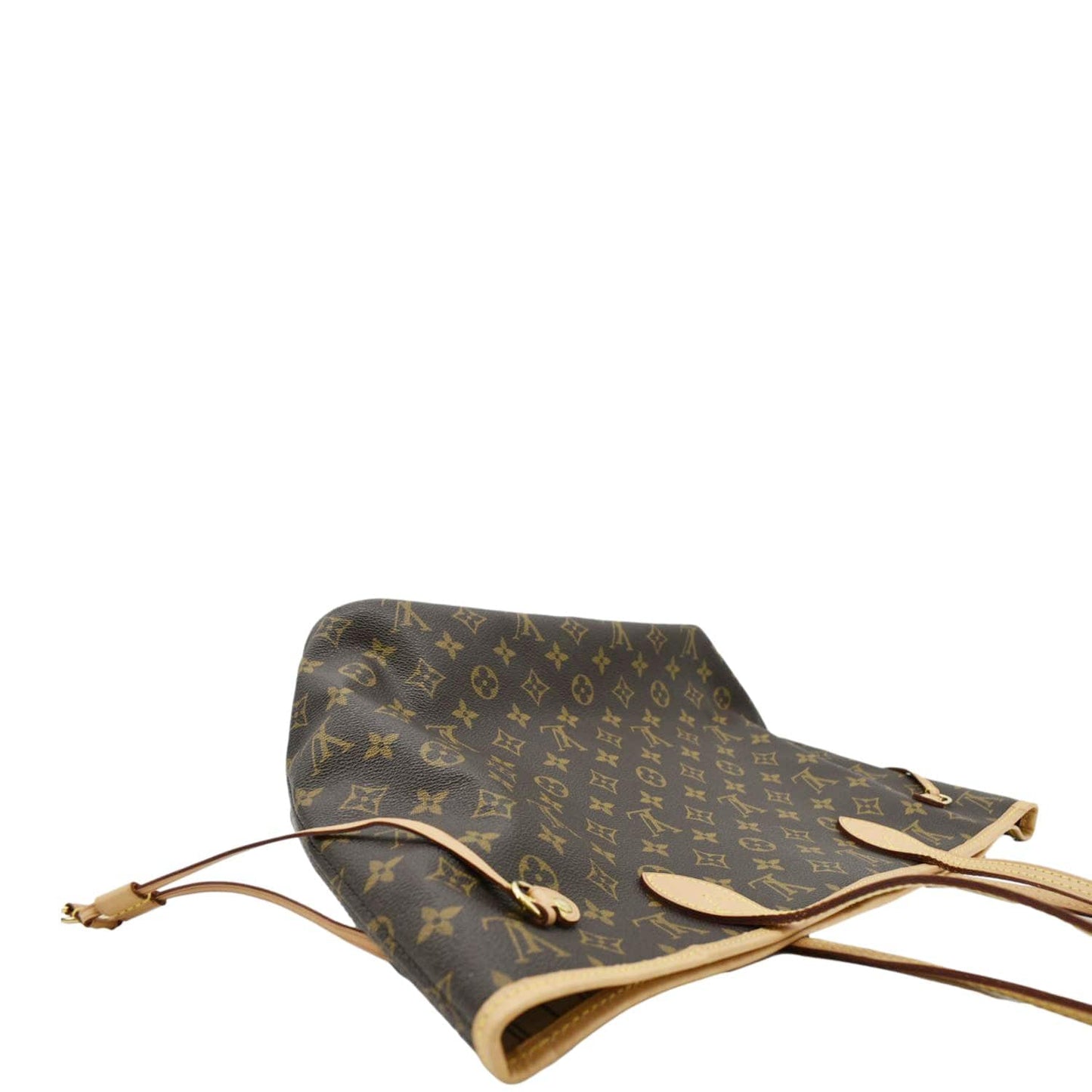 LOUIS VUITTON Neverfull MM Monogram Canvas Tote Bag Brown