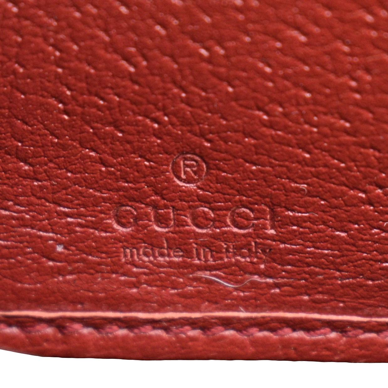 GUCCI Tian Print GG Canvas Zip Around Wallet Beige 424893