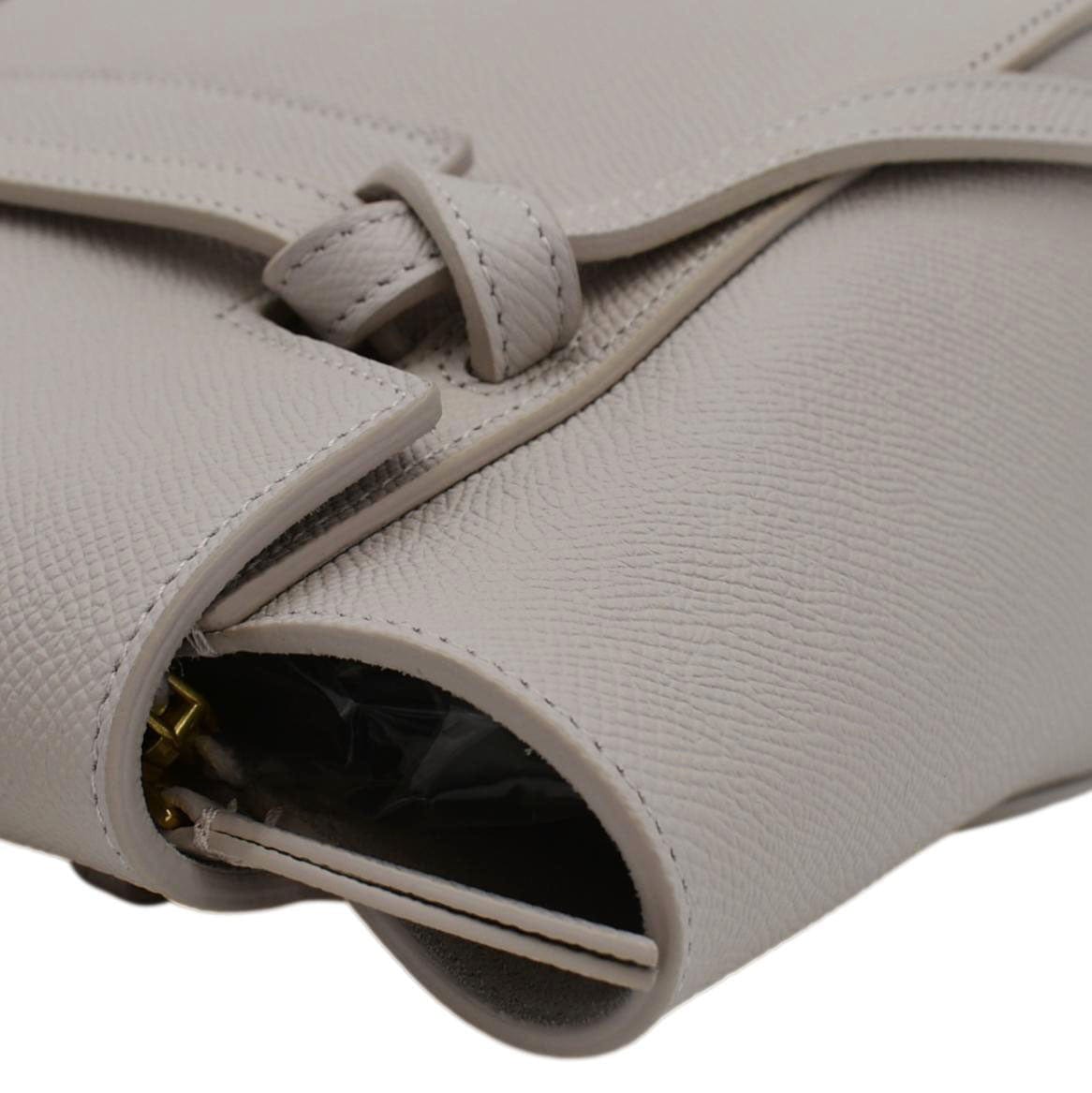 CELINE Nano Belt Grained Leather Shoulder Bag Light Pink