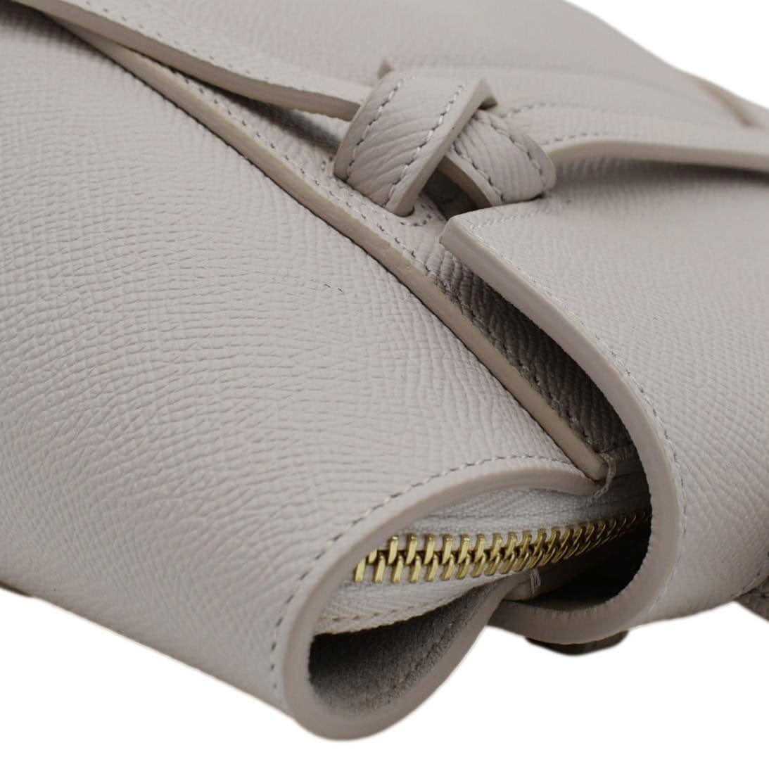 CELINE Nano Belt Grained Leather Shoulder Bag Light Pink