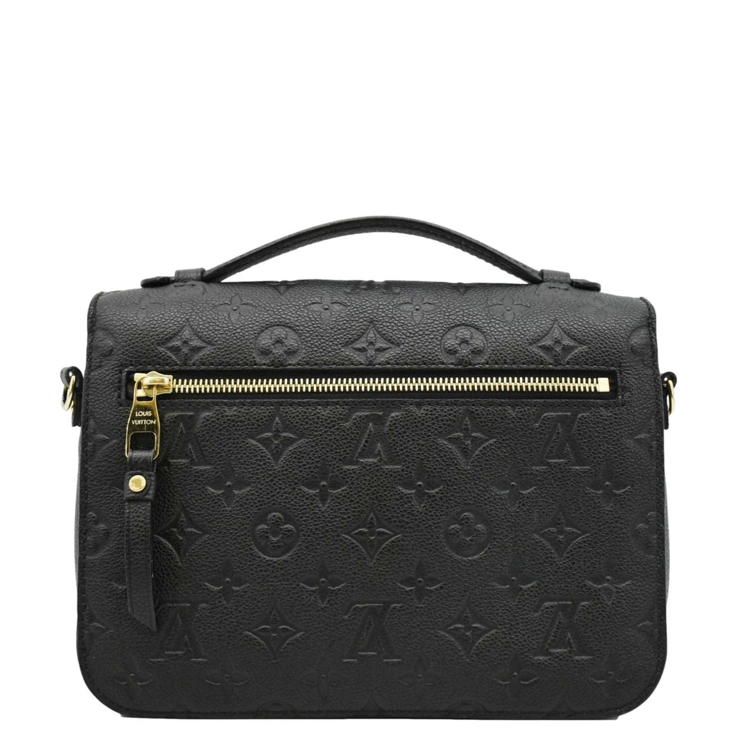 LOUIS VUITTON Metis Pochette Empreinte Leather Crossbody Bag Black