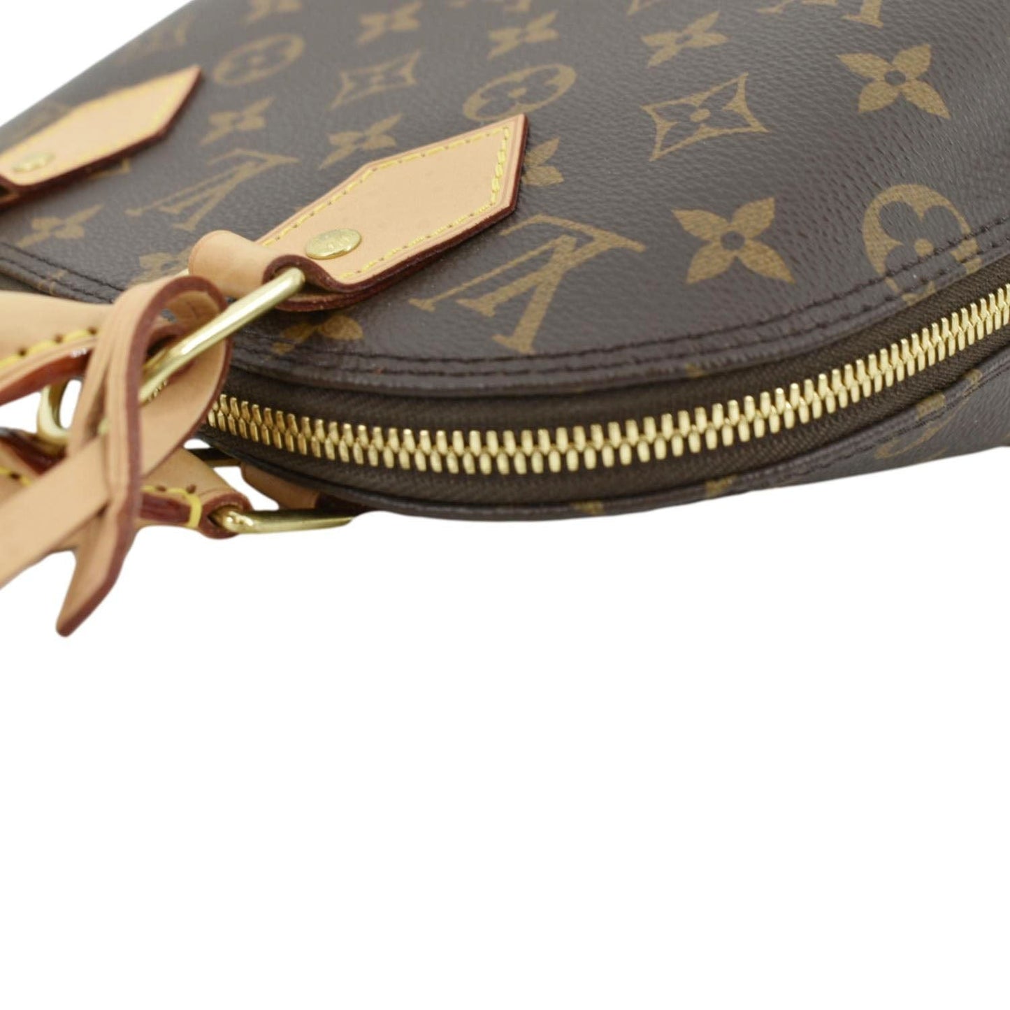 LOUIS VUITTON Alma BB Monogram Canvas Satchel Crossbody Bag Brown