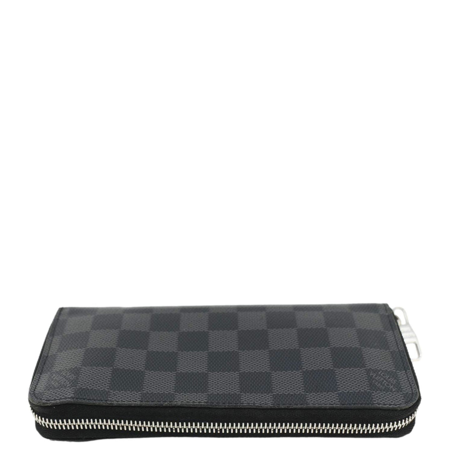 LOUIS VUITTON Damier Graphite Vertical Zippy Wallet Black