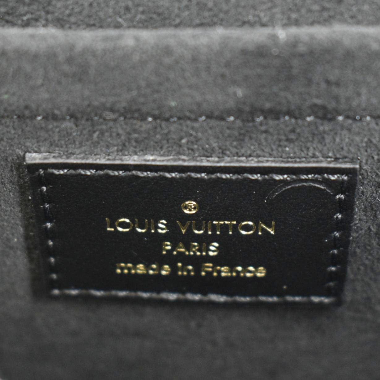 LOUIS VUITTON Padlock On Strap Monogram Canvas Shoulder Bag Black