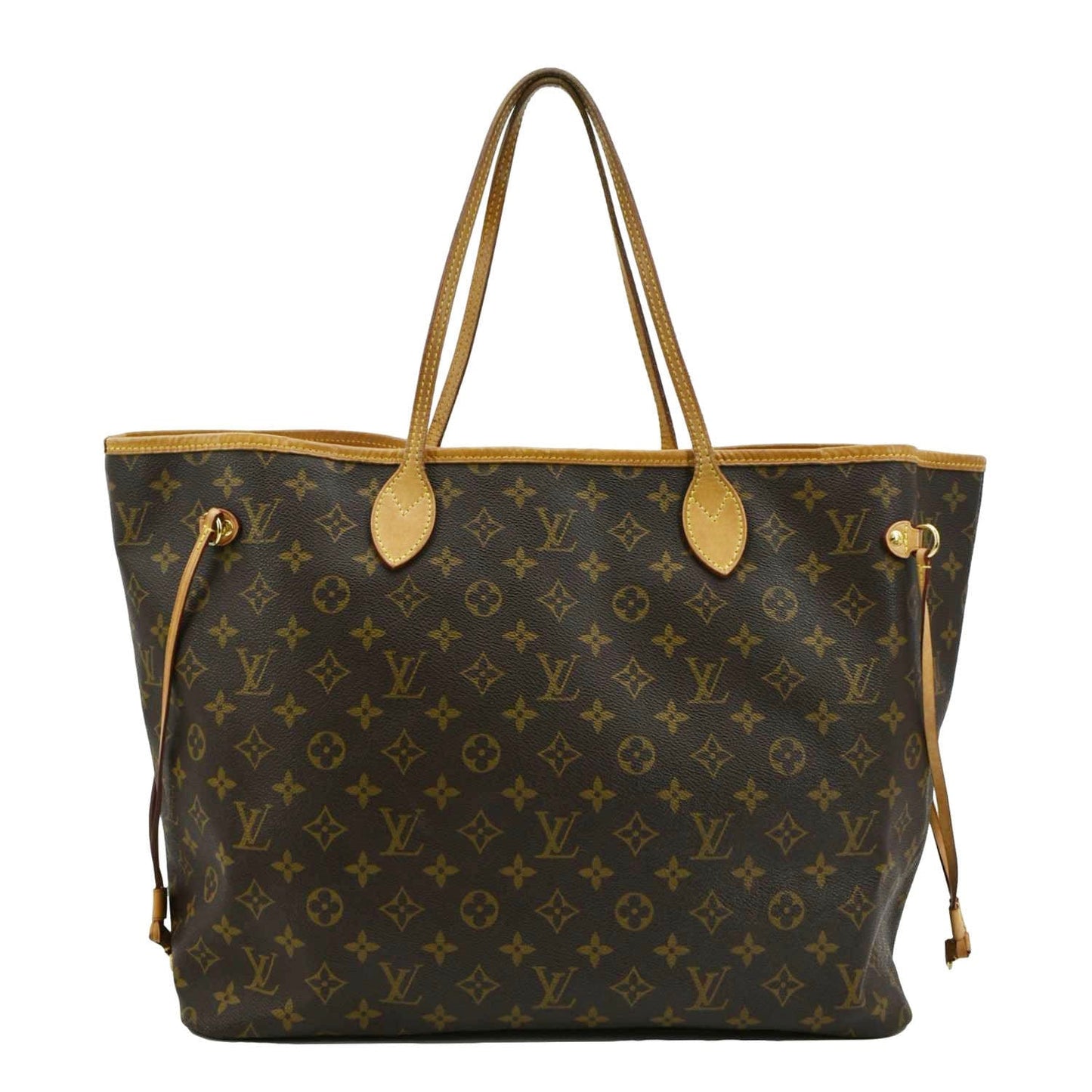 LOUIS VUITTON Neverfull GM Monogram Canvas Tote Bag Brown