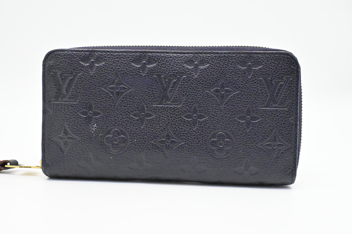Louis Vuitton Zippy Long Wallet in Marine Rouge Empreinte Leather