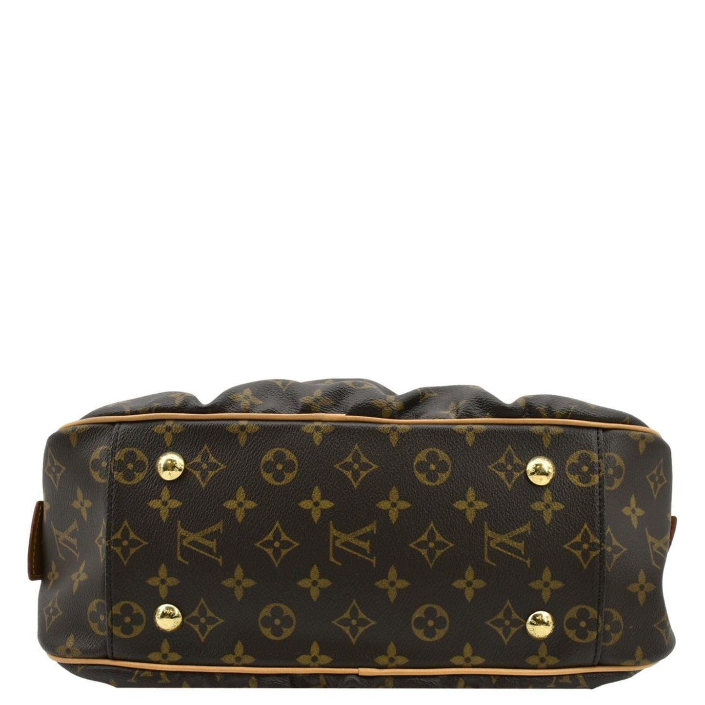 LOUIS VUITTON Mizi Vienna Monogram Canvas Satchel Bag Brown
