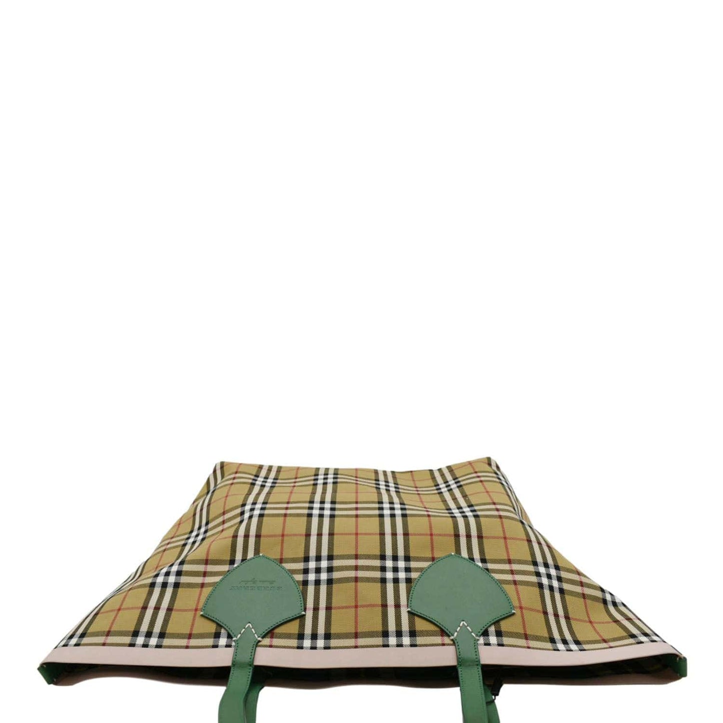 BURBERRY Giant Reversible Large Vintage Check Canvas Tote Bag Multicolor