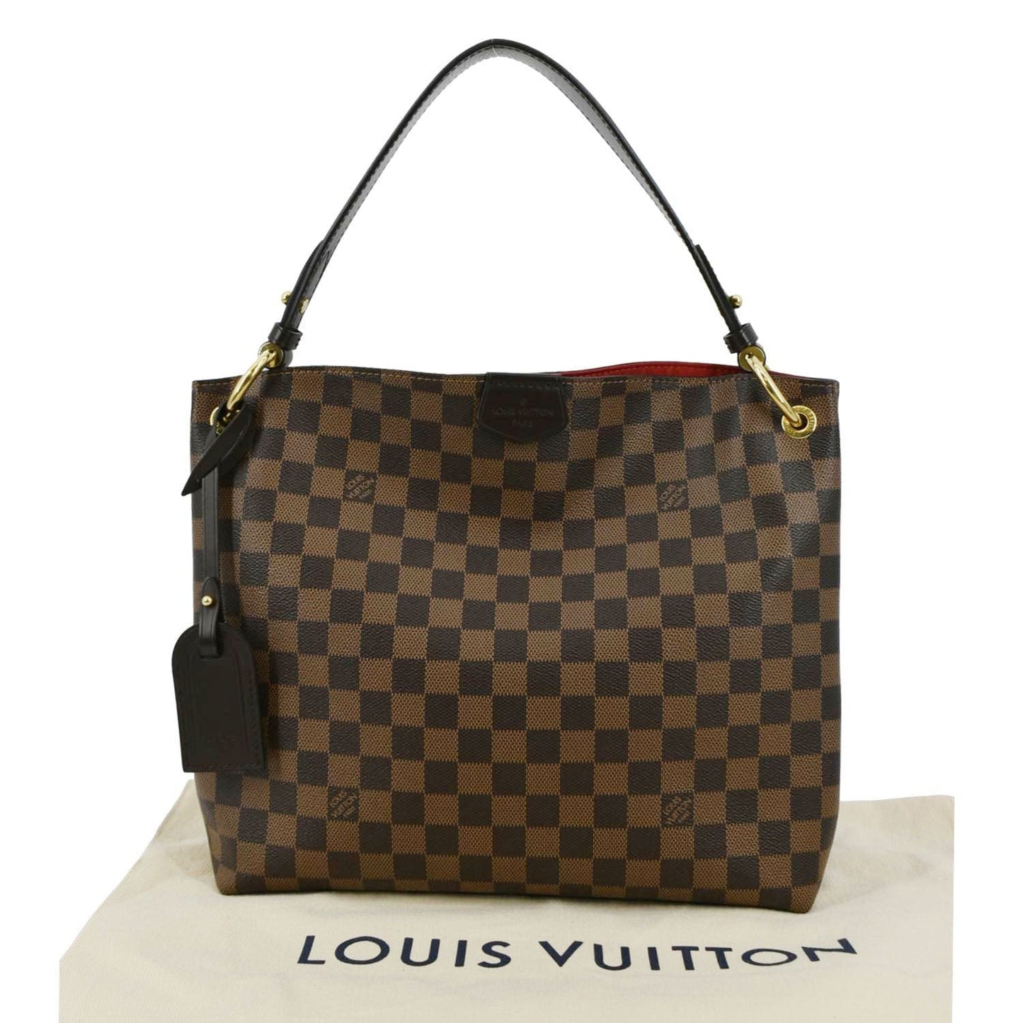 LOUIS VUITTON Graceful PM Damier Ebene Shoulder Bag Brown