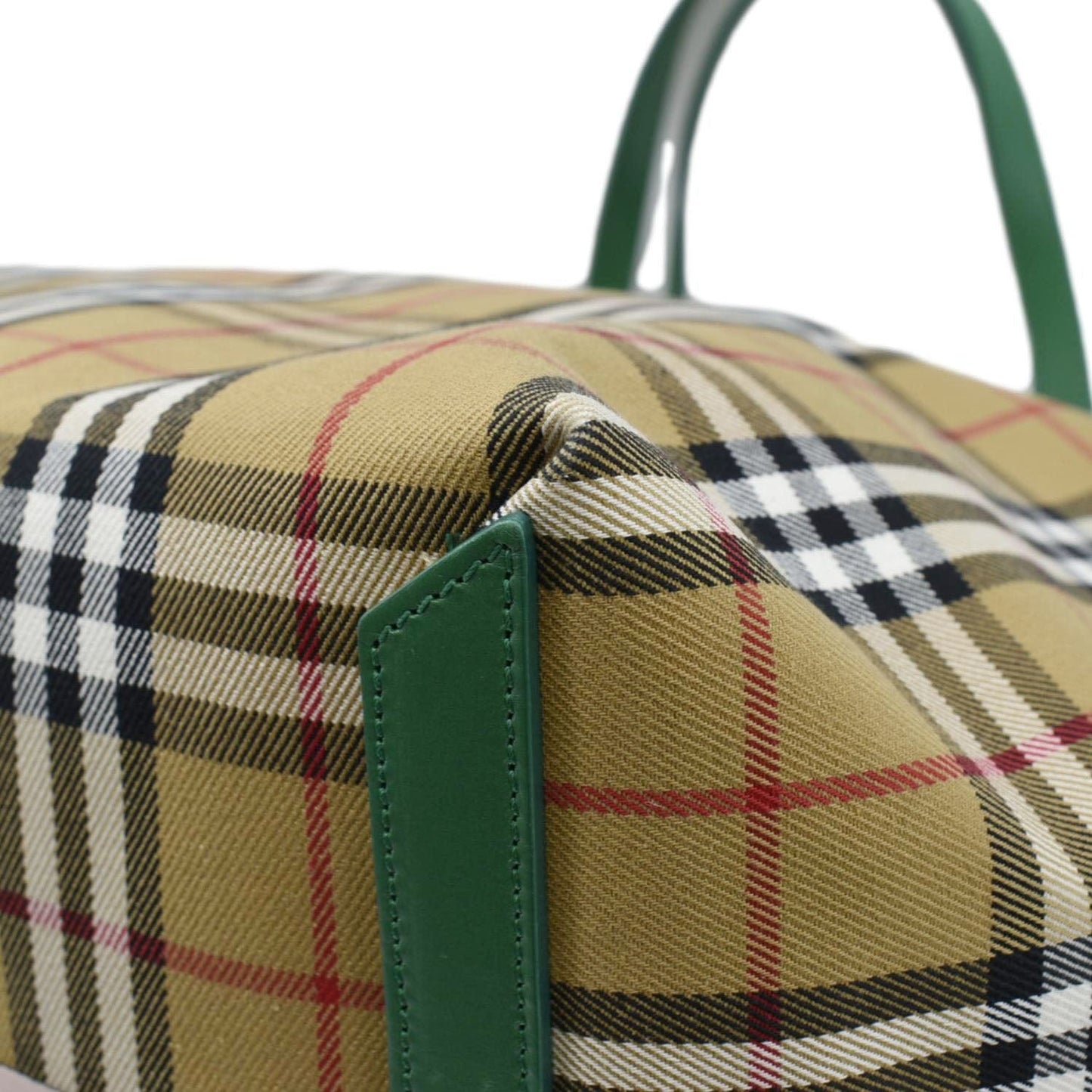 BURBERRY Giant Reversible Large Vintage Check Canvas Tote Bag Multicolor