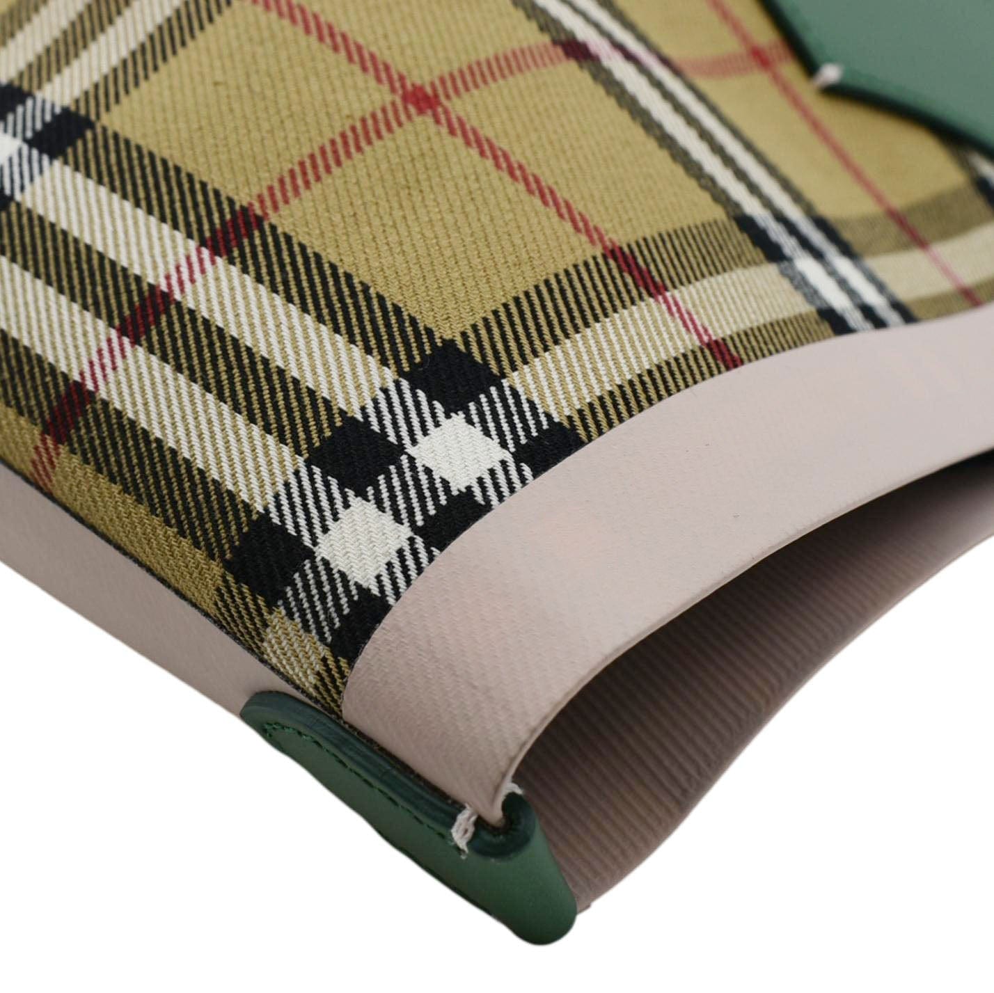 BURBERRY Giant Reversible Large Vintage Check Canvas Tote Bag Multicolor
