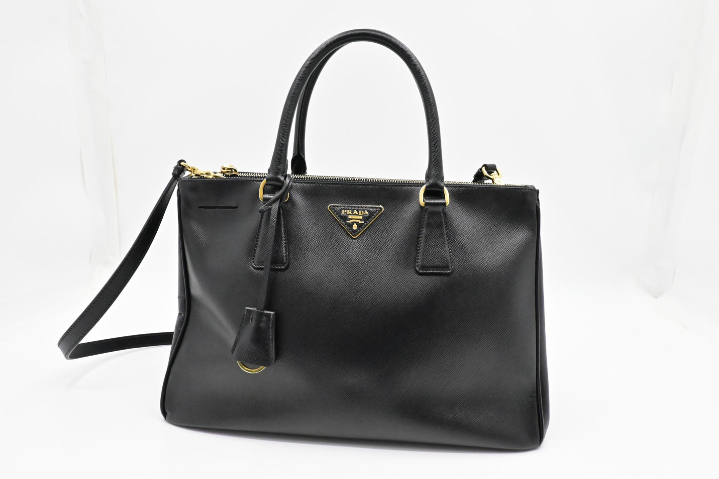 Prada Medium Galleria in Black Saffiano Leather