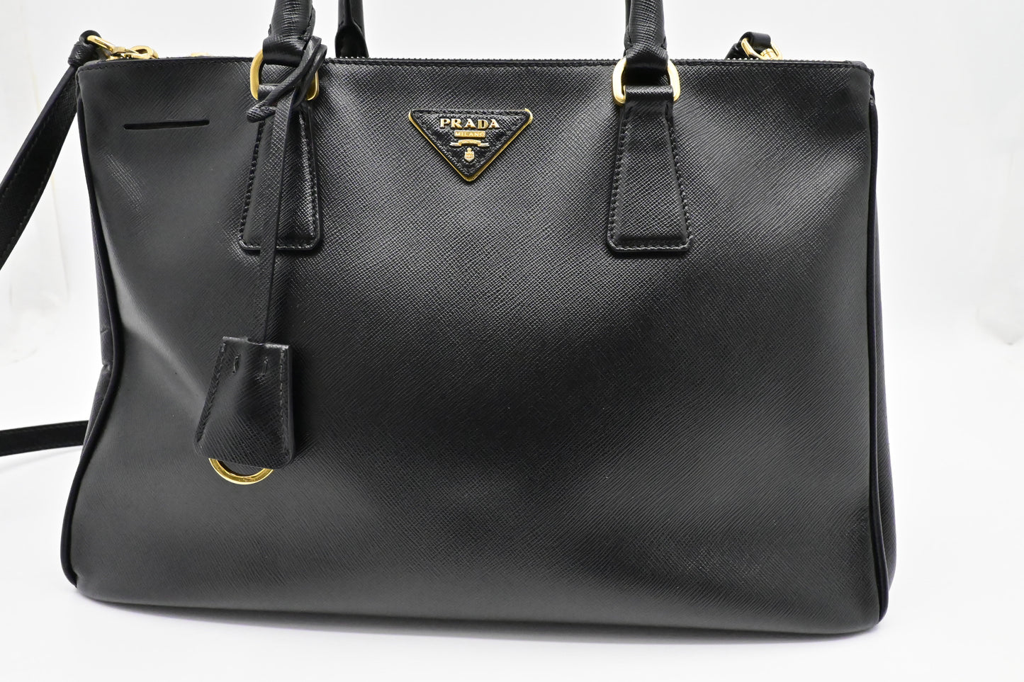 Prada Medium Galleria in Black Saffiano Leather