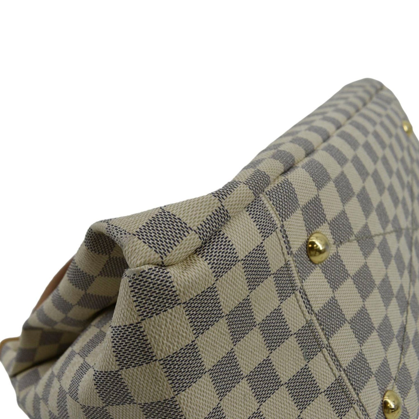 LOUIS VUITTON Artsy MM Damier Azur Hobo Bag White