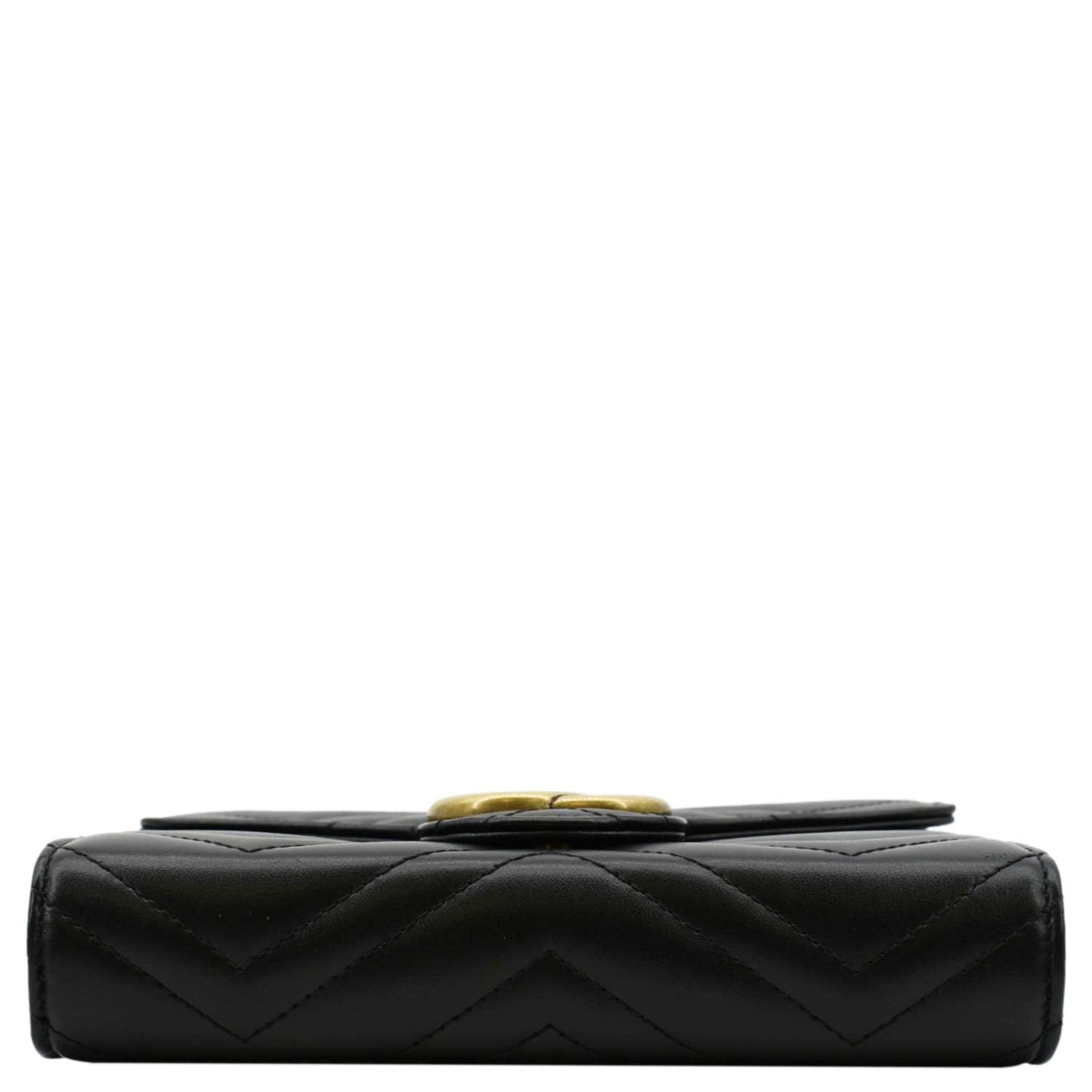 GUCCI GG Marmont Mini Matelasse Leather Crossbody Bag Black 474575