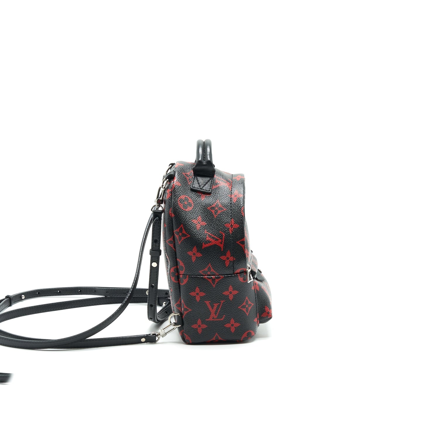 Louis Vuitton Palm Springs Mini Backpack in Black and Red