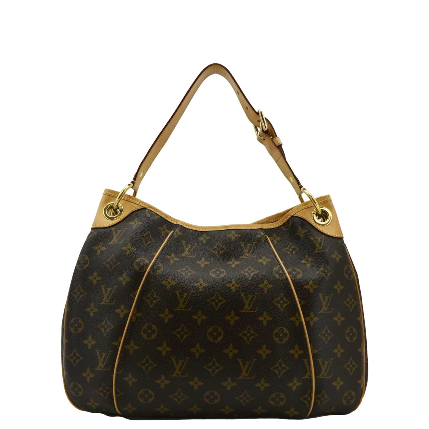LOUIS VUITTON Galliera PM Monogram Canvas Shoulder Bag Brown