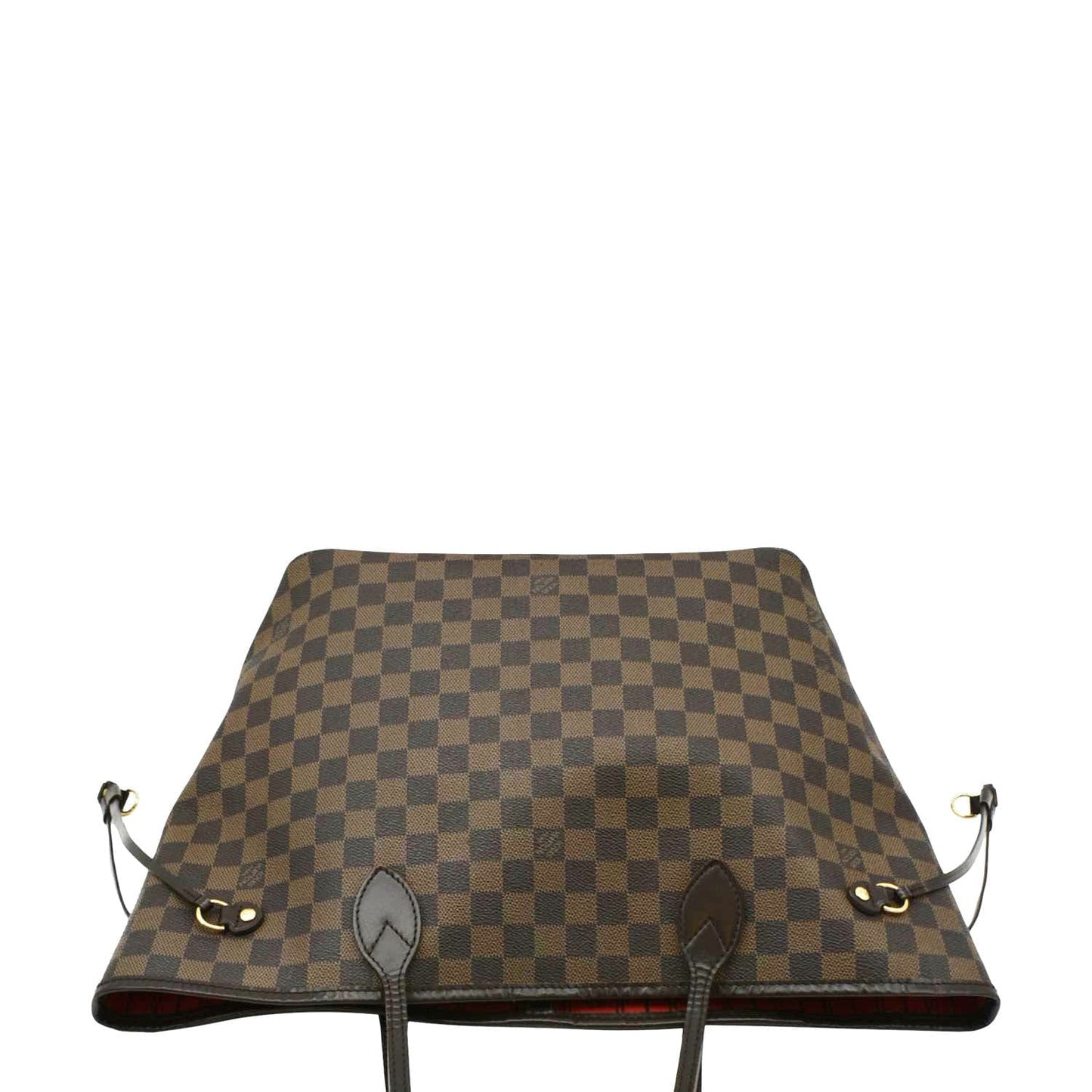 LOUIS VUITTON Neverfull MM Damier Ebene Shoulder Bag Brown