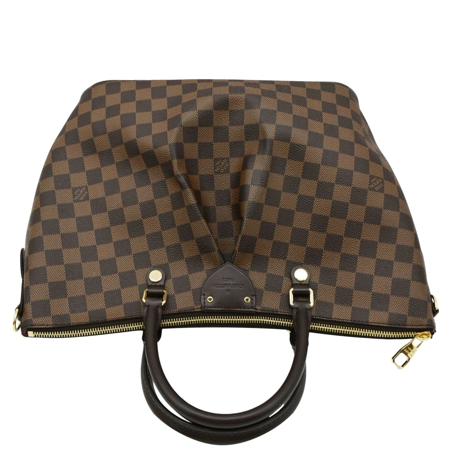 LOUIS VUITTON Siena MM Damier Ebene Shoulder Bag Brown