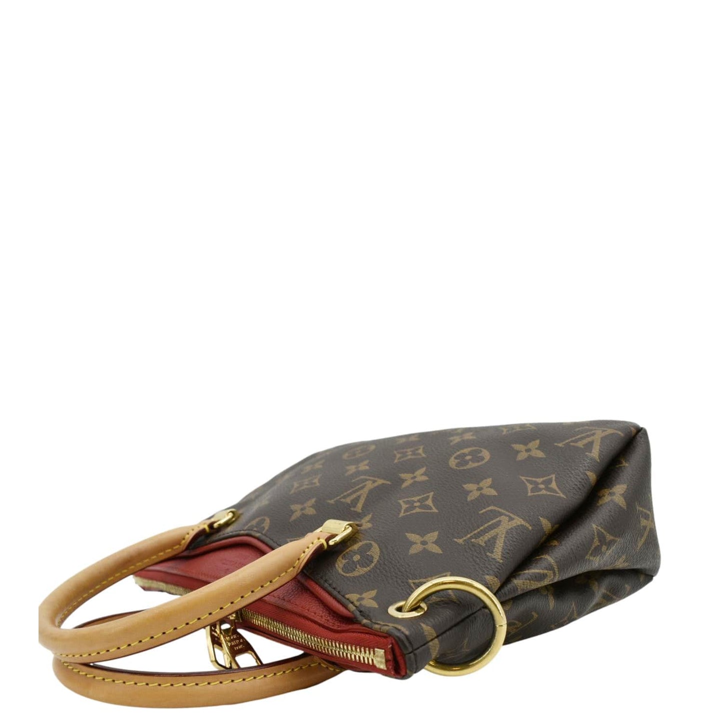 LOUIS VUITTON Pallas BB Monogram Canvas Shoulder Bag Brown