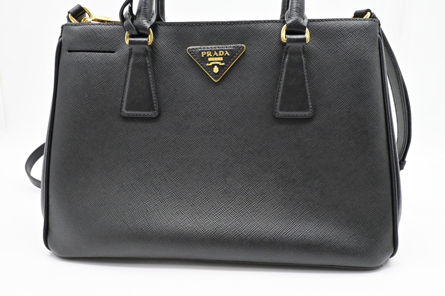 Prada Small Galleria in Black Saffiano Leather