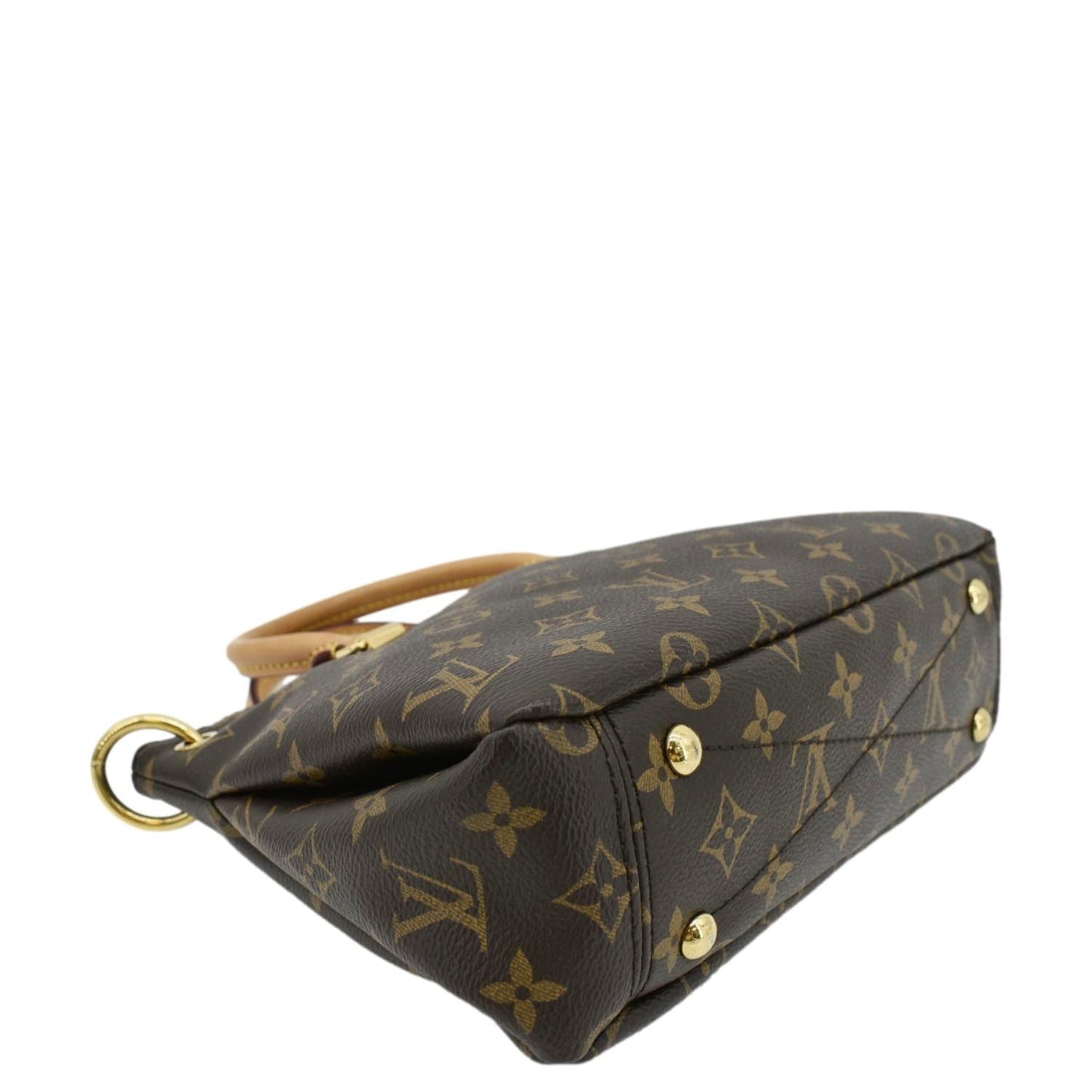 LOUIS VUITTON Pallas BB Monogram Canvas Shoulder Bag Brown