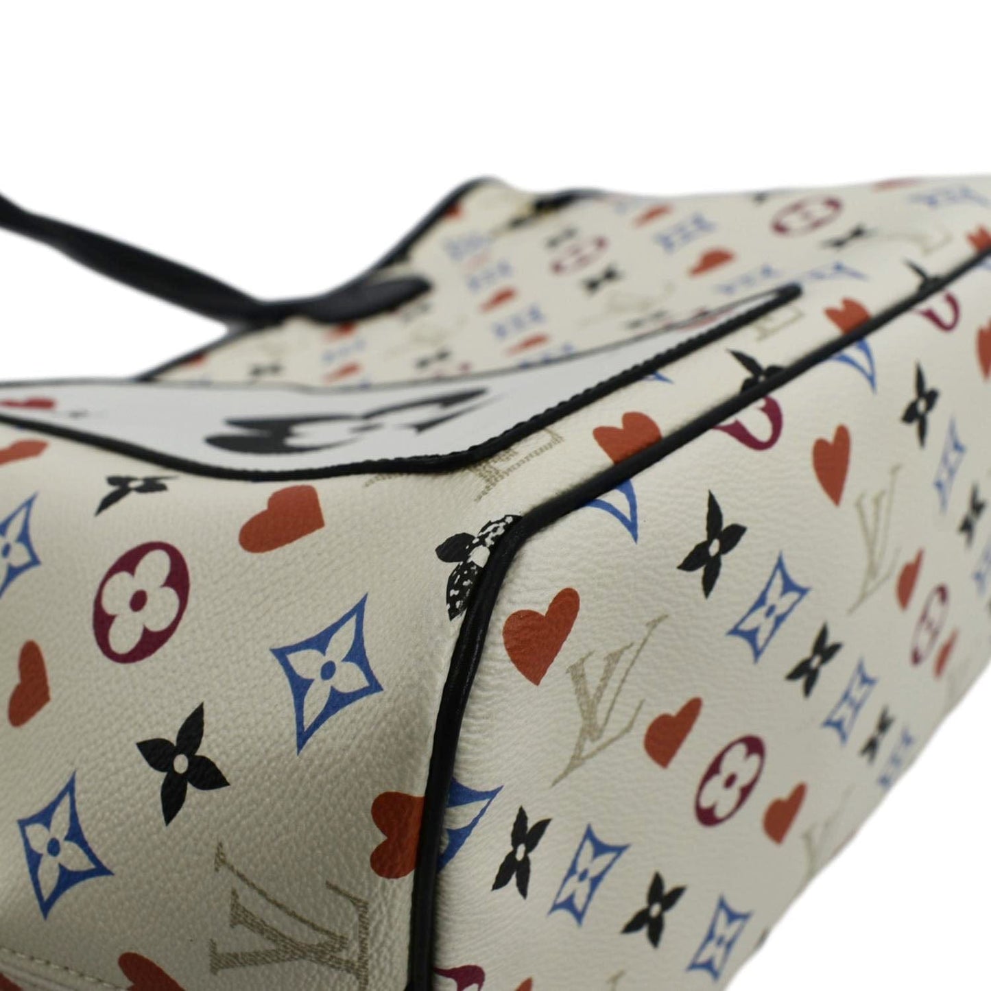 LOUIS VUITTON Game On Neverfull Monogram Canvas Shoulder Bag White