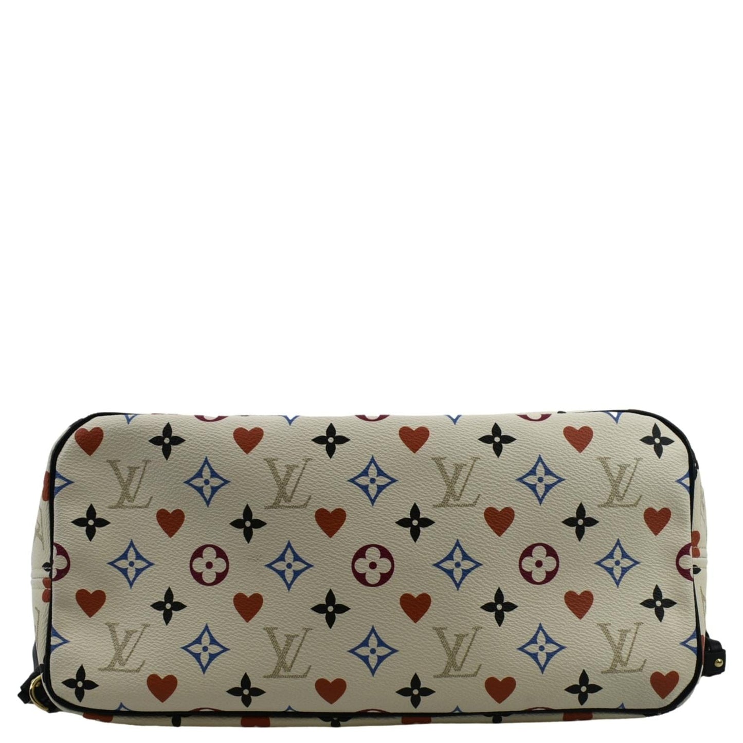 LOUIS VUITTON Game On Neverfull Monogram Canvas Shoulder Bag White