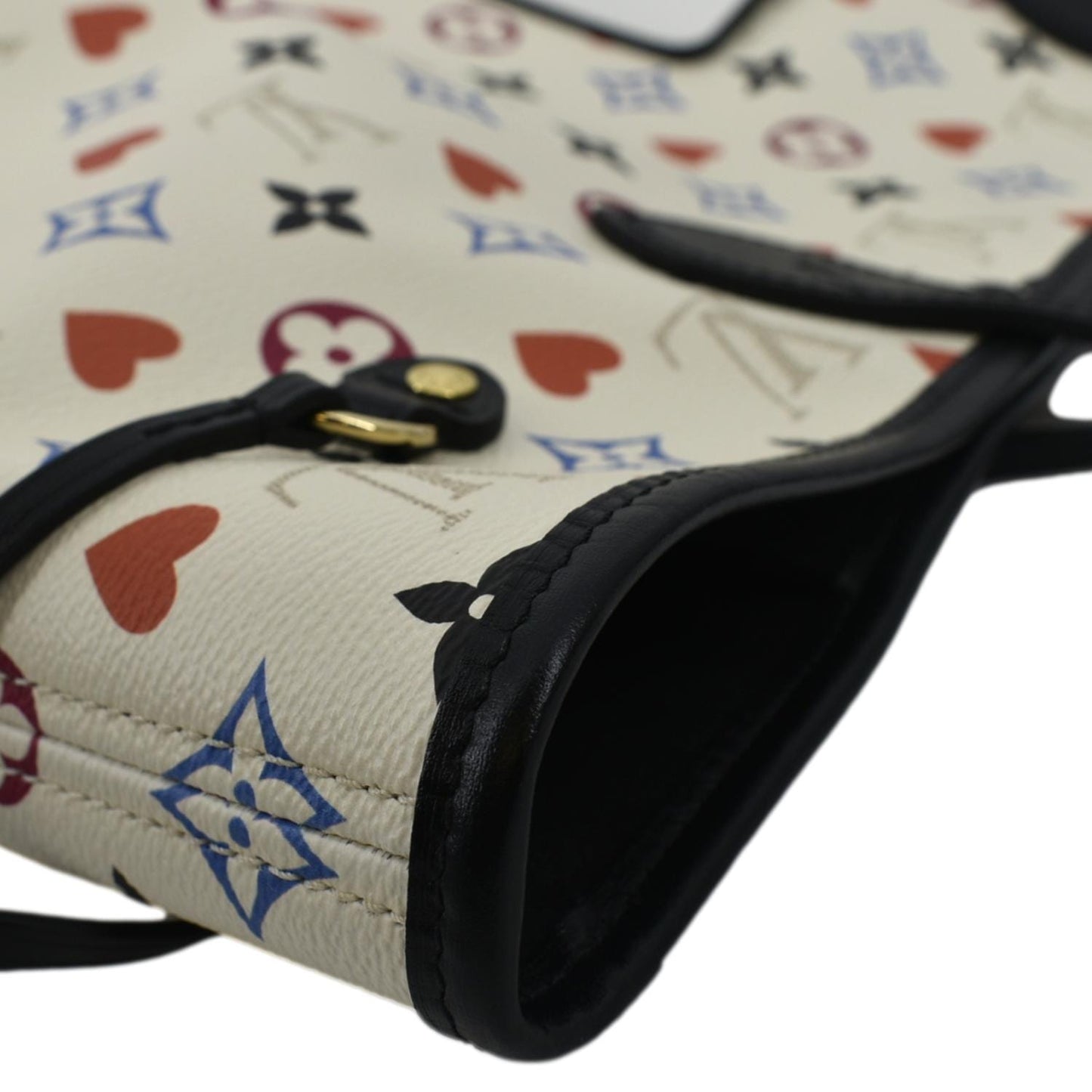 LOUIS VUITTON Game On Neverfull Monogram Canvas Shoulder Bag White