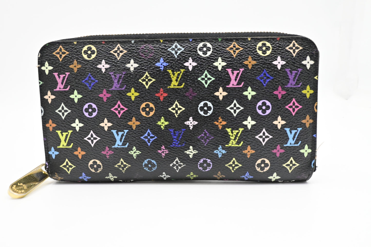 Louis Vuitton Long Zippy Wallet in Black Multicolor Monogram