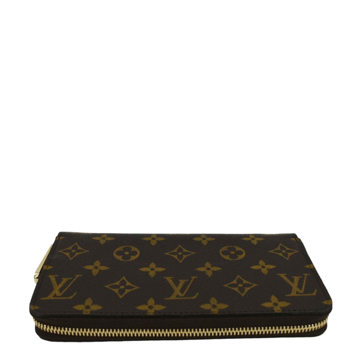 LOUIS VUITTON Monogram Canvas Zippy Wallet Brown