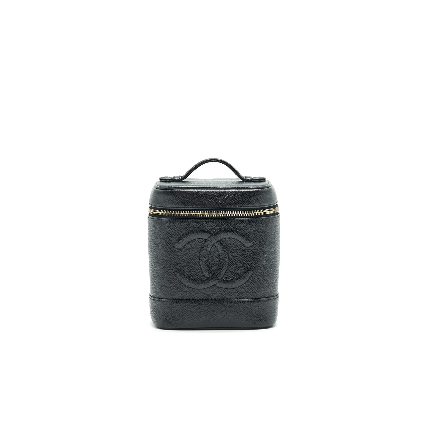Chanel Vintage Vanity Case Caviar Black GHW