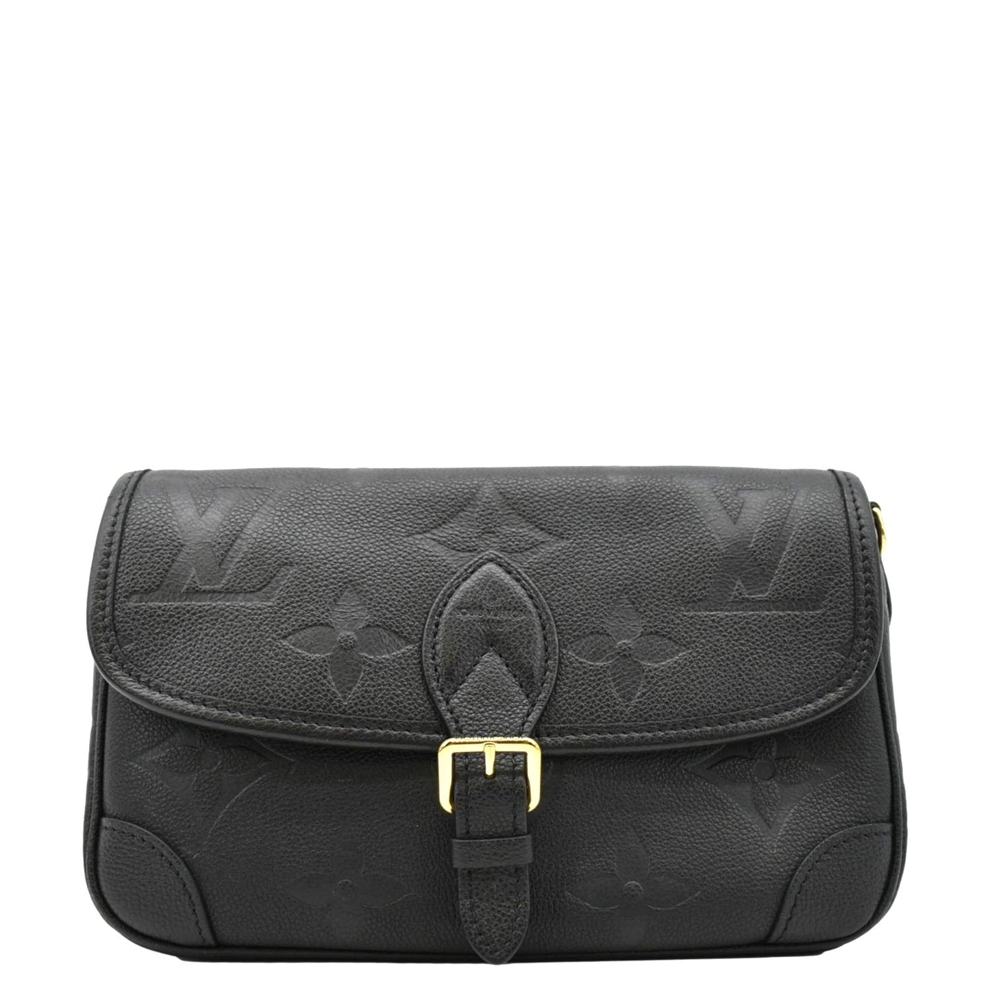 LOUIS VUITTON  Diane Empreinte Leather Crossbody Bag Black