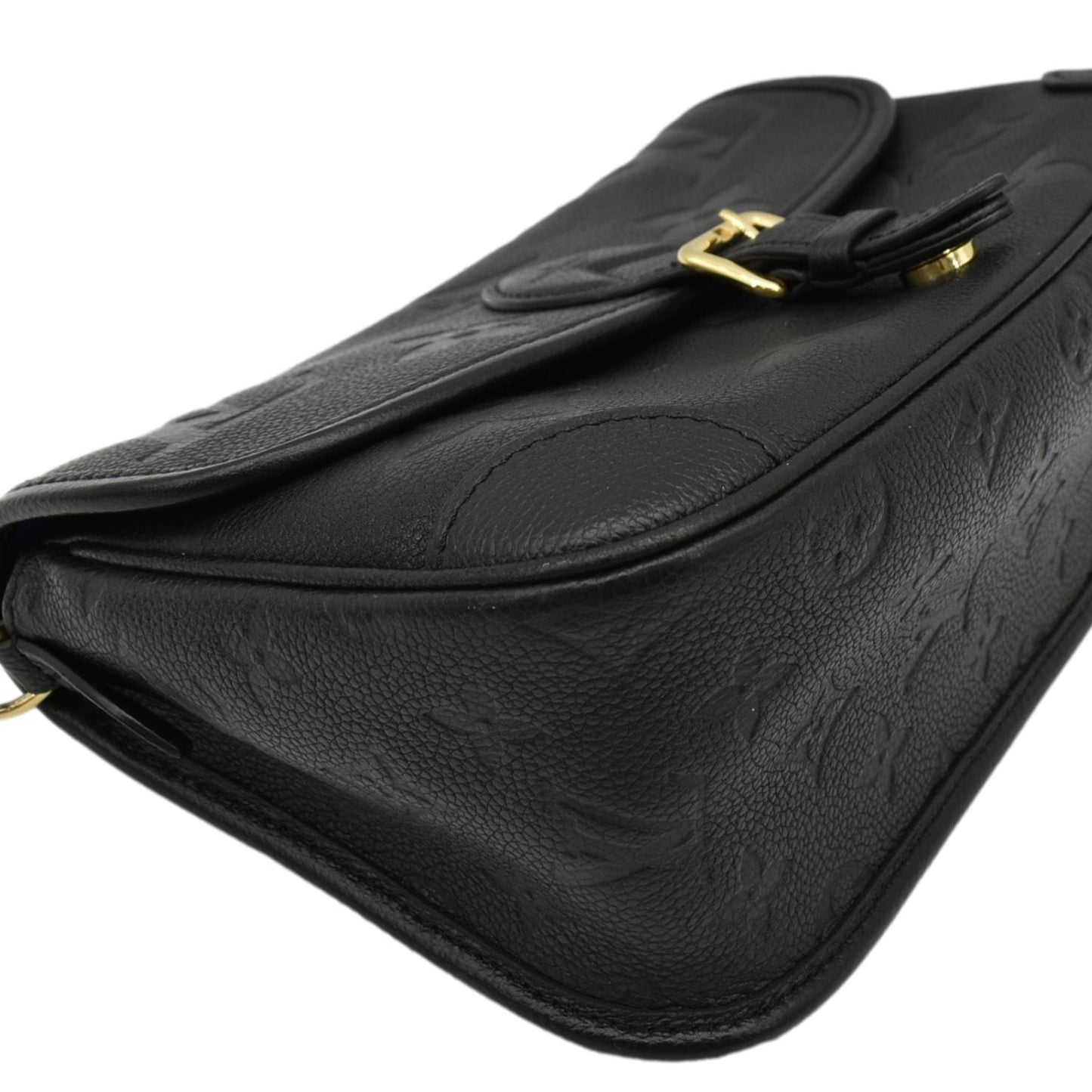 LOUIS VUITTON  Diane Empreinte Leather Crossbody Bag Black