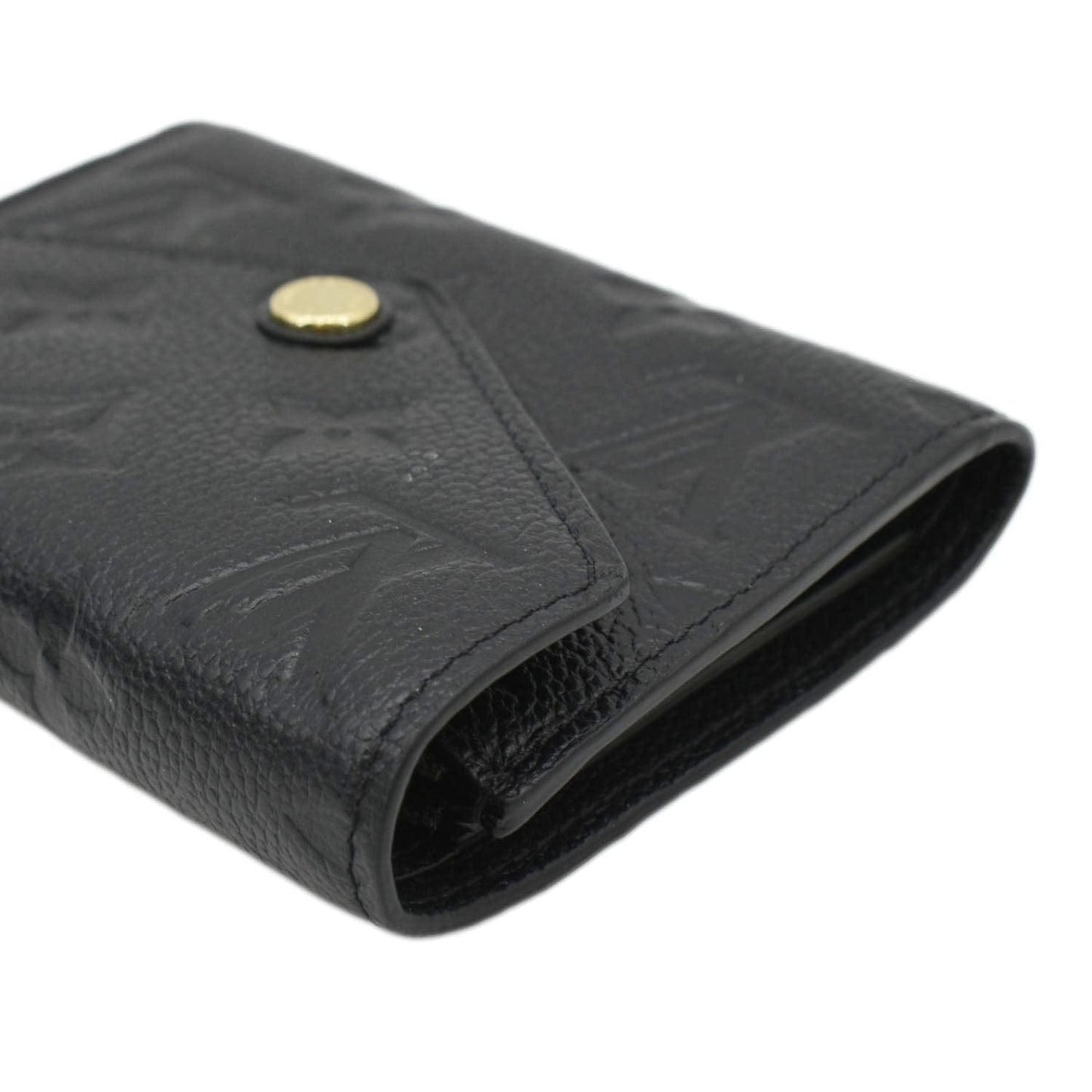 LOUIS VUITTON Victorine Monogram Empreinte Wallet Black