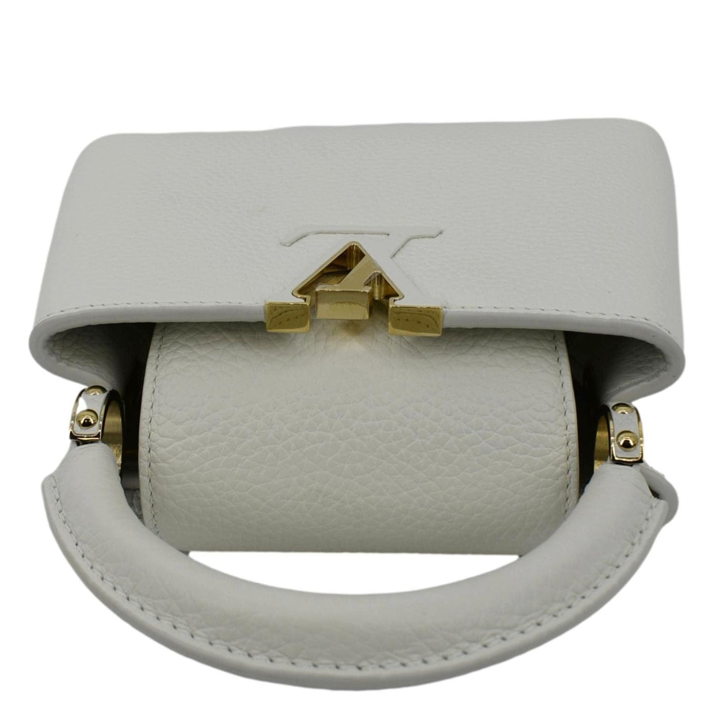 LOUIS VUITTON  Capucine Mini Taurillon Leather Crossbody Bag Snow