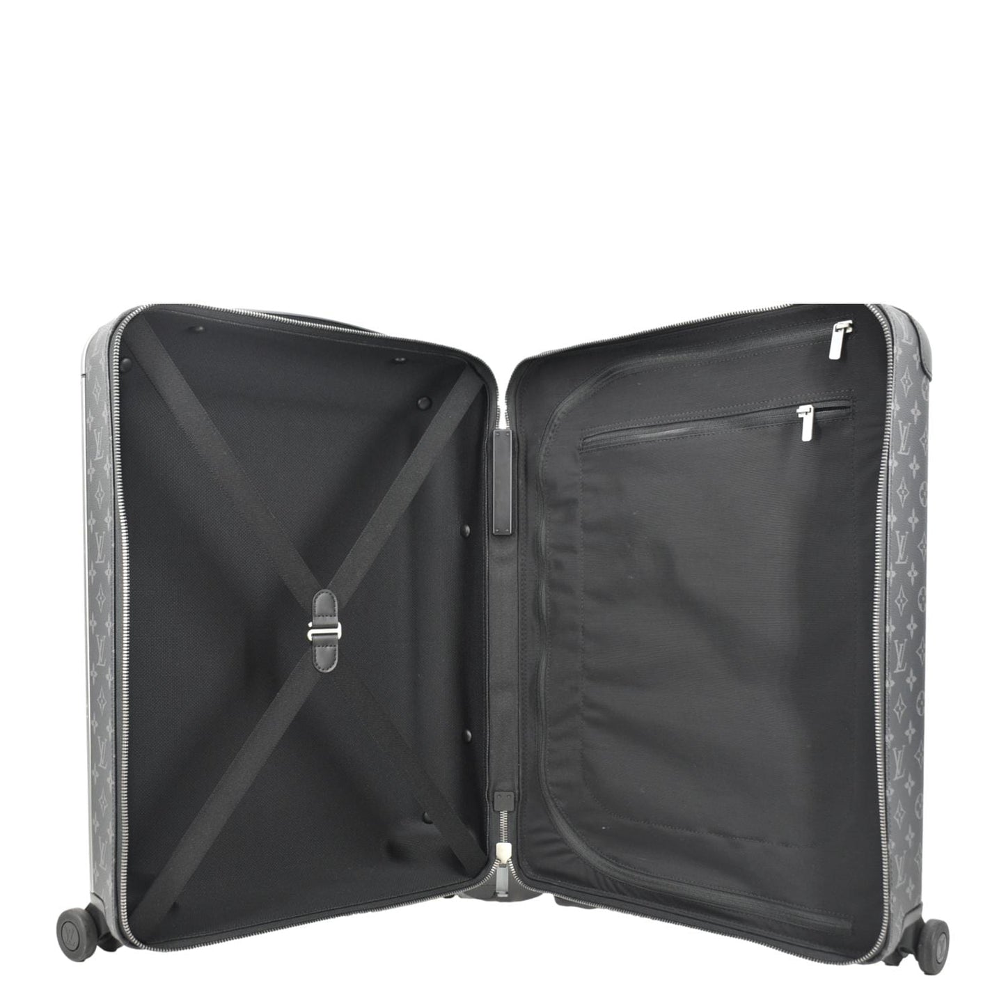 LOUIS VUITTON Horizon 55 Monogram Eclipse Canvas Rolling Suitcase Black