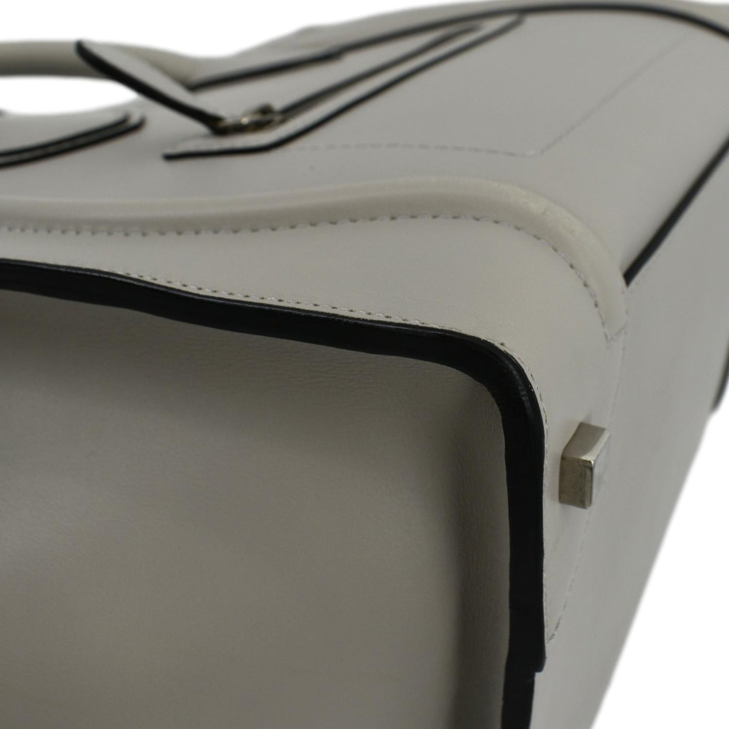 CELINE Luggage Smooth Leather Tote Bag Gray