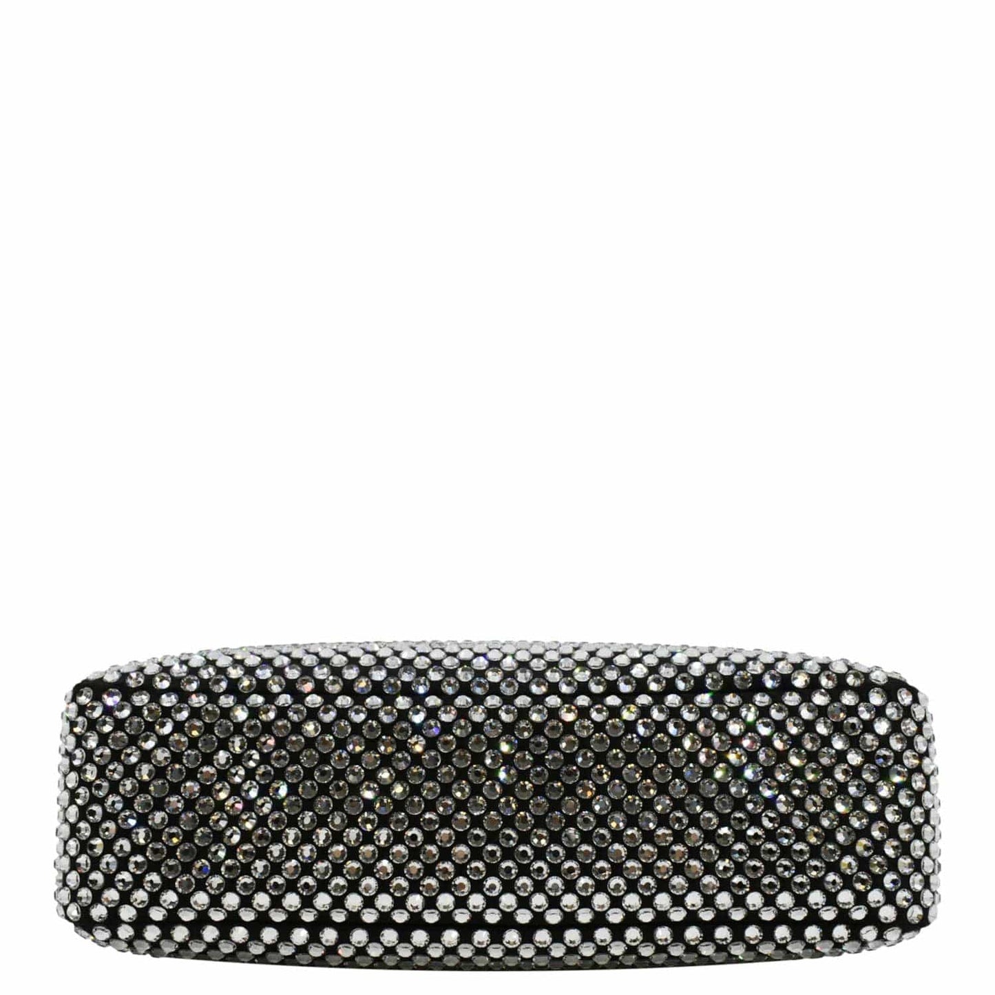 PRADA Mini Re-Edition 2000 Crystal Embellished Satin Tote Bag Black