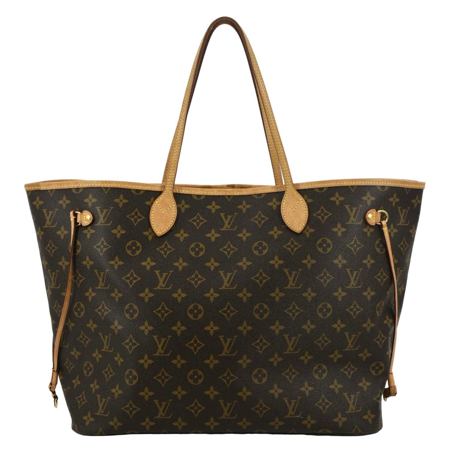 LOUIS VUITTON Neverfull GM Monogram Canvas Tote Bag Brown