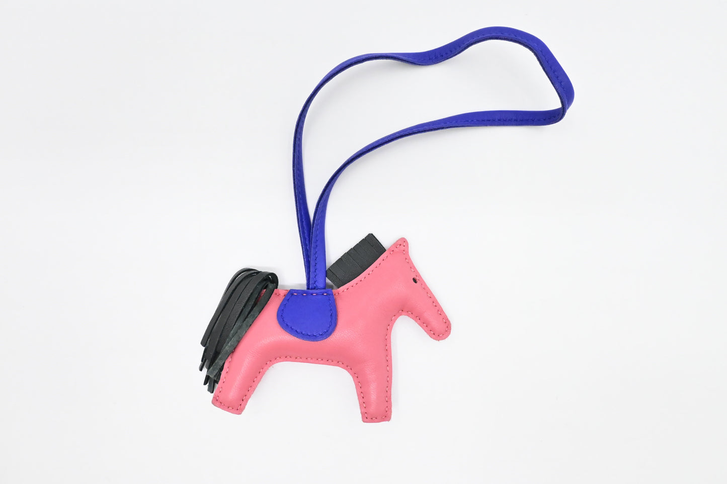 Hermes Rodeo PM Charm in Pink Leather