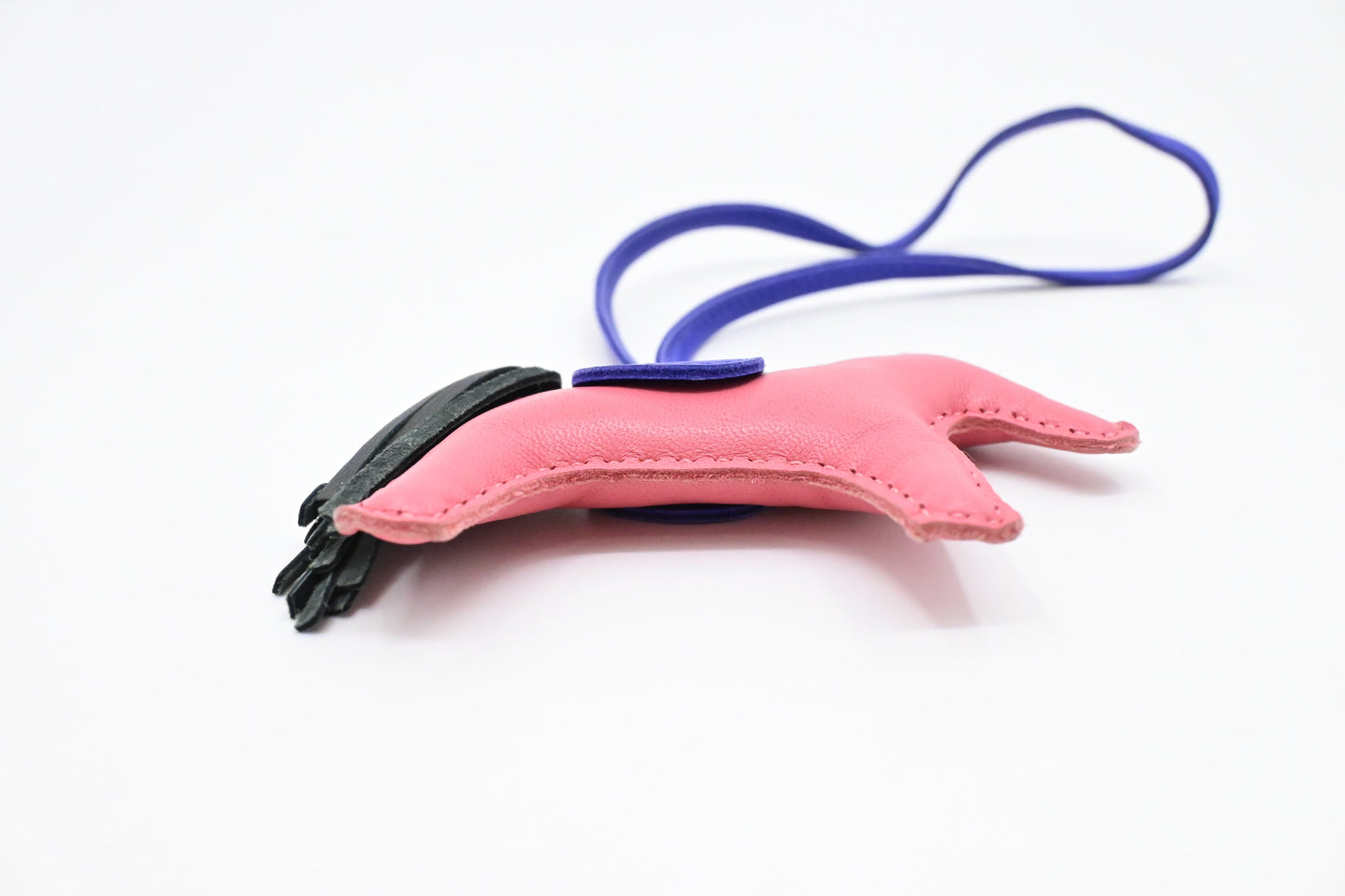 Hermes Rodeo PM Charm in Pink Leather