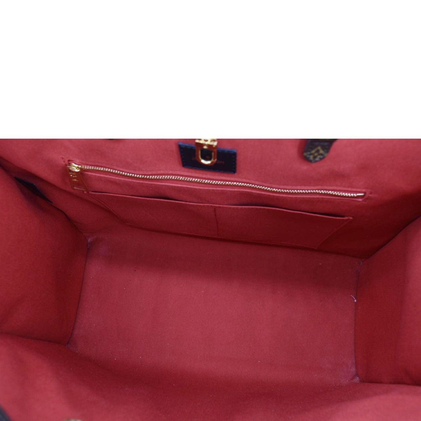 LOUIS VUITTON Onthego GM Giant Monogram Canvas Tote Shoulder Bag Brown
