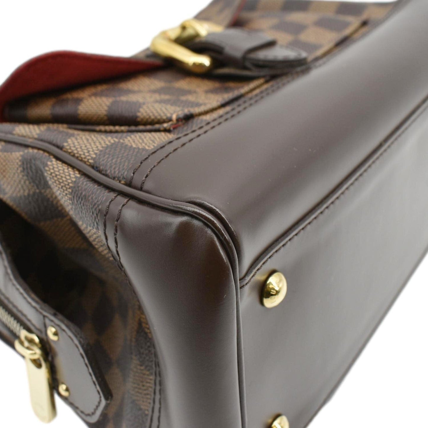 LOUIS VUITTON Knightsbridge Damier Ebene Satchel Bag Brown