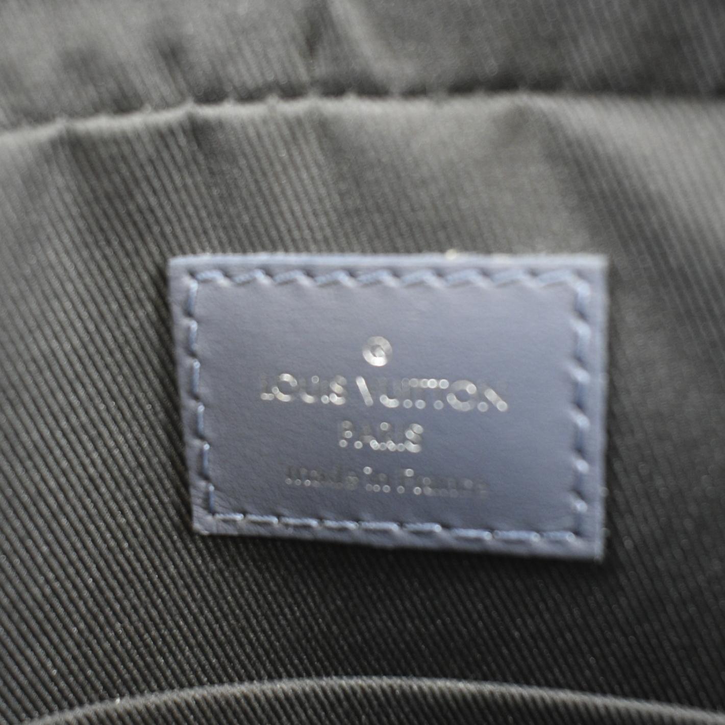 LOUIS VUITTON Trio Monogram Shadow Messenger Bag Blue