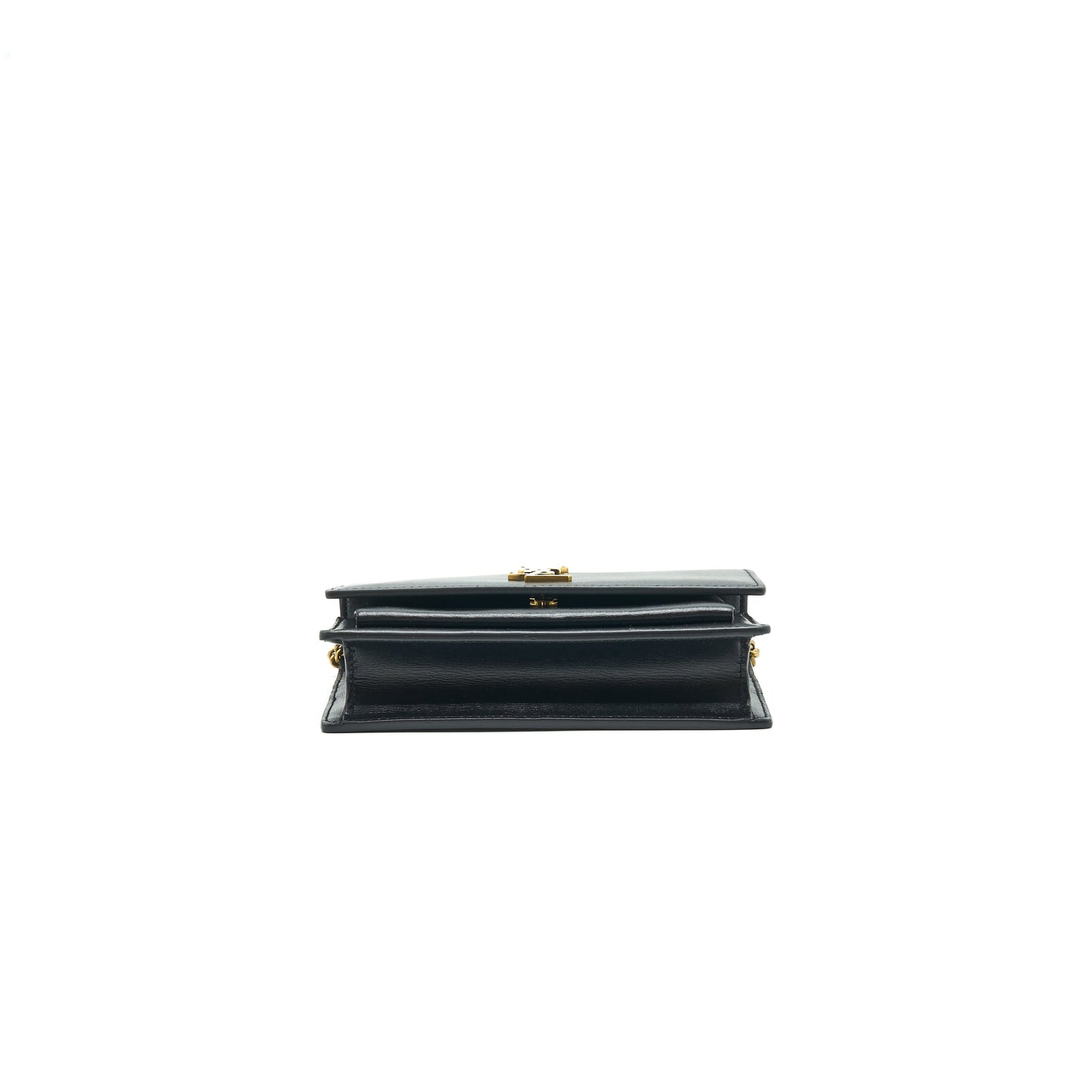 Saint Laurrnt Sunset Chain Wallet Black GHW