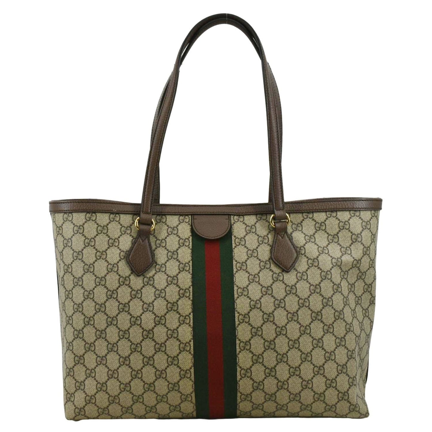GUCCI Ophidia Medium GG Supreme Canvas Tote Bag Beige 631685