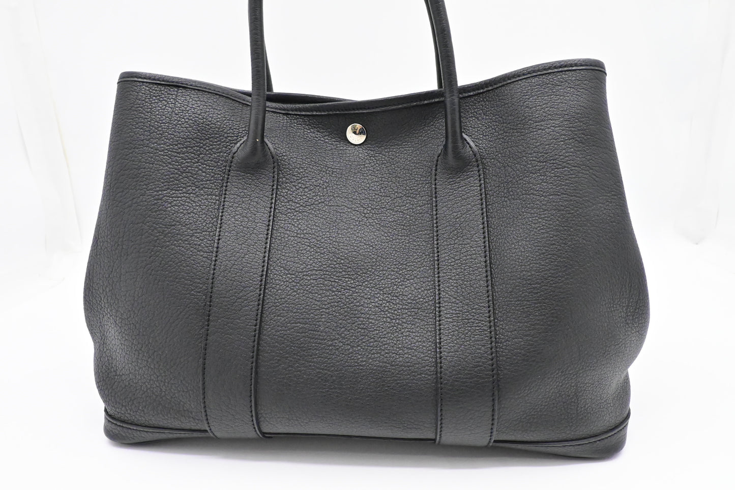 Hermes Garden Party 36 in Black Leather