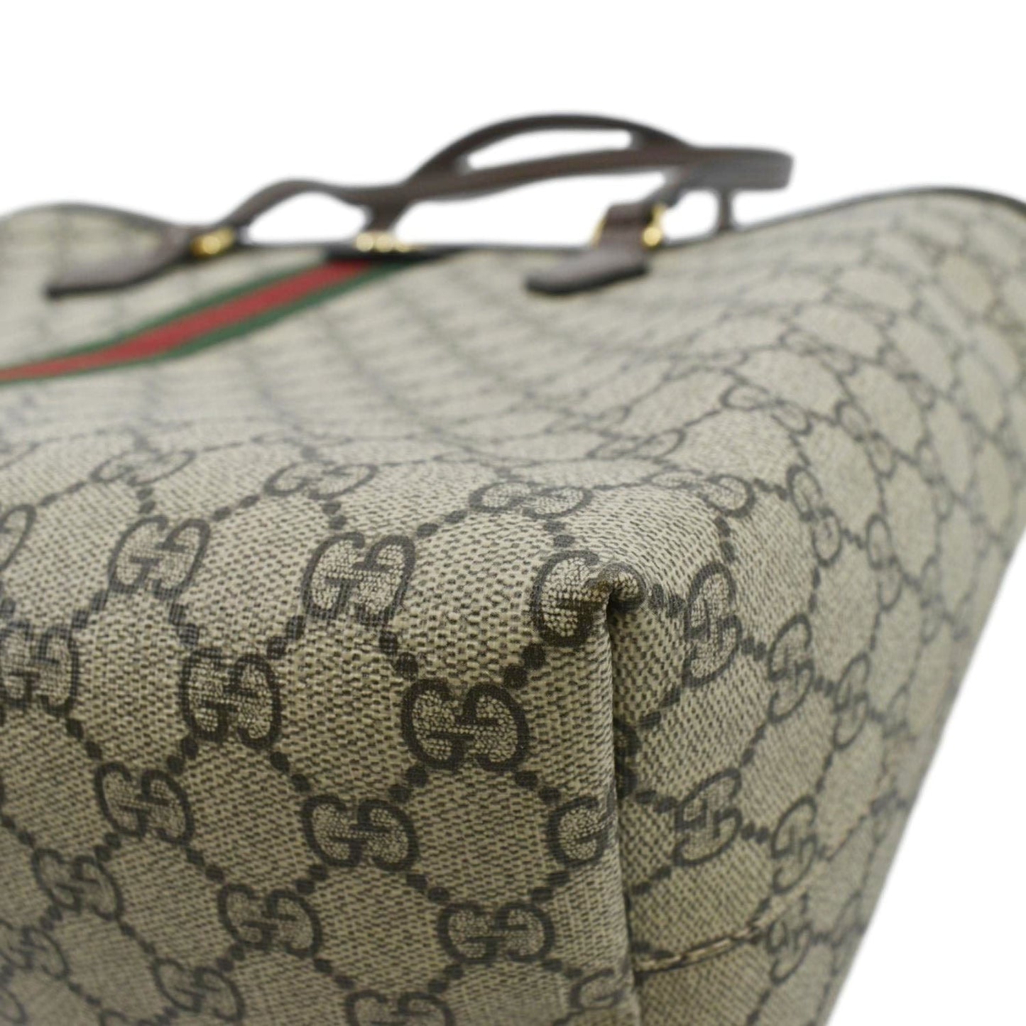 GUCCI Ophidia Medium GG Supreme Canvas Tote Bag Beige 631685
